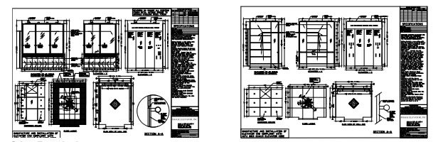 Elevators Autocad Drawing